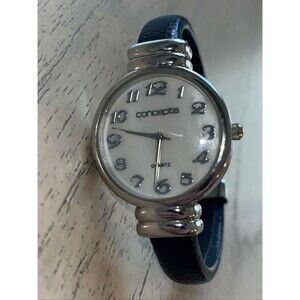 Concepts Women's Quartz Analog Watch #36513 Black Cuff Bangle Band